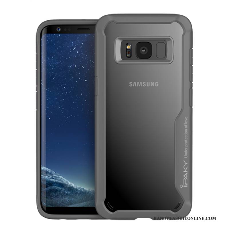 Hülle Samsung Galaxy S8 Taschen Anti-sturz Grau, Case Samsung Galaxy S8 Kreativ Handyhüllen Rot