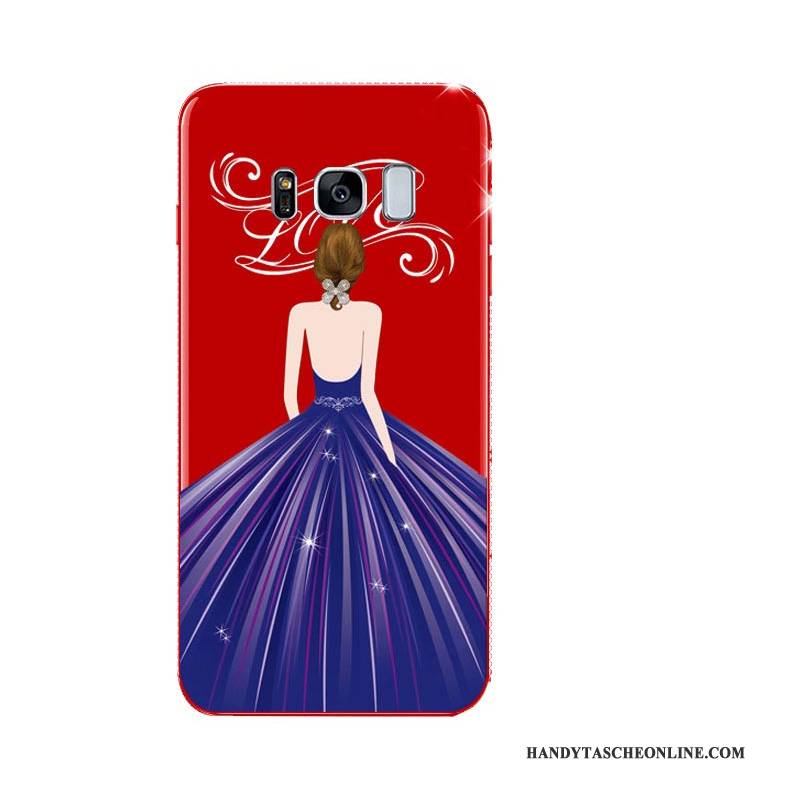 Hülle Samsung Galaxy S8 Taschen Handyhüllen Schwer, Case Samsung Galaxy S8 Schutz Rot
