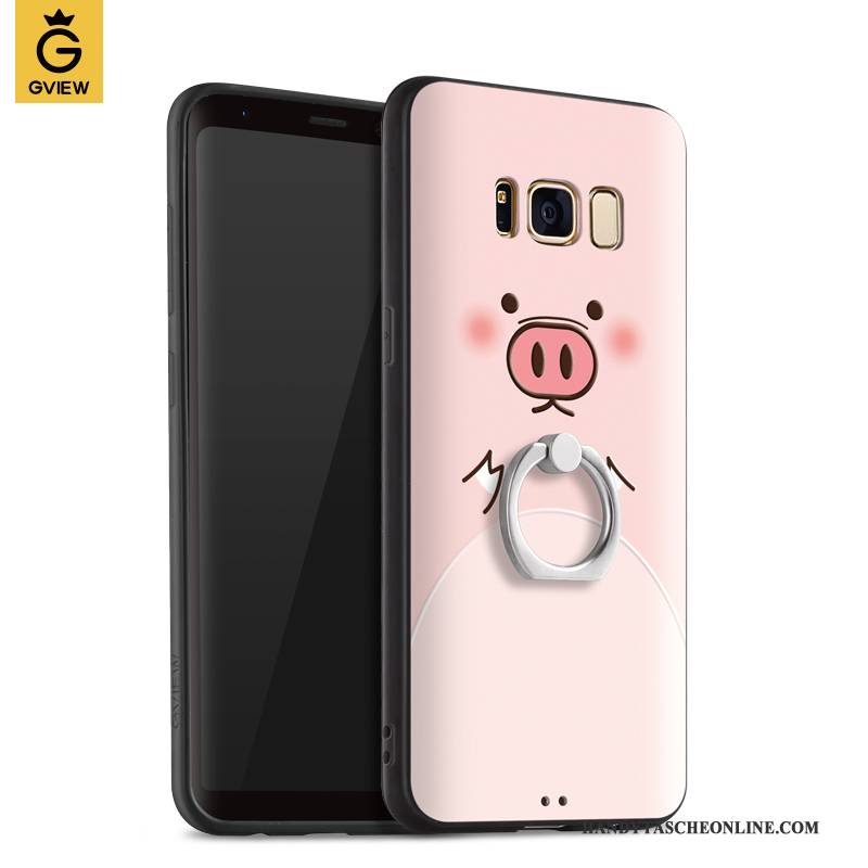 Hülle Samsung Galaxy S8 Taschen Rosa Nubuck, Case Samsung Galaxy S8 Silikon Handyhüllen Persönlichkeit