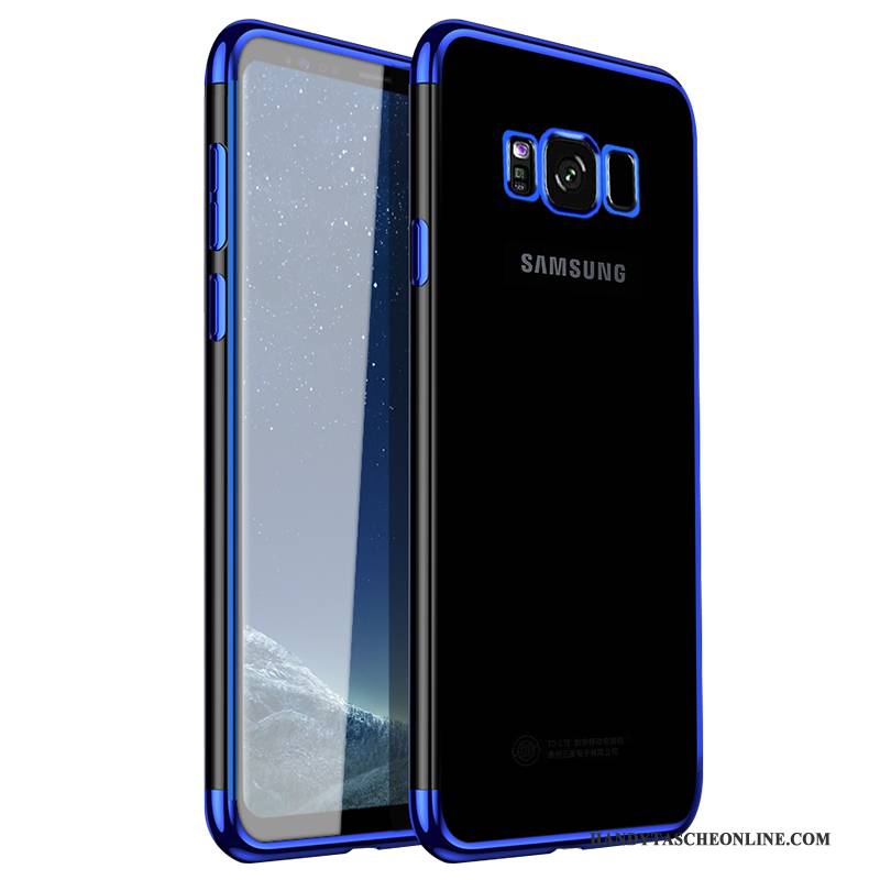 Hülle Samsung Galaxy S8 Weiche Handyhüllen Blau, Case Samsung Galaxy S8 Taschen Transparent Schlank