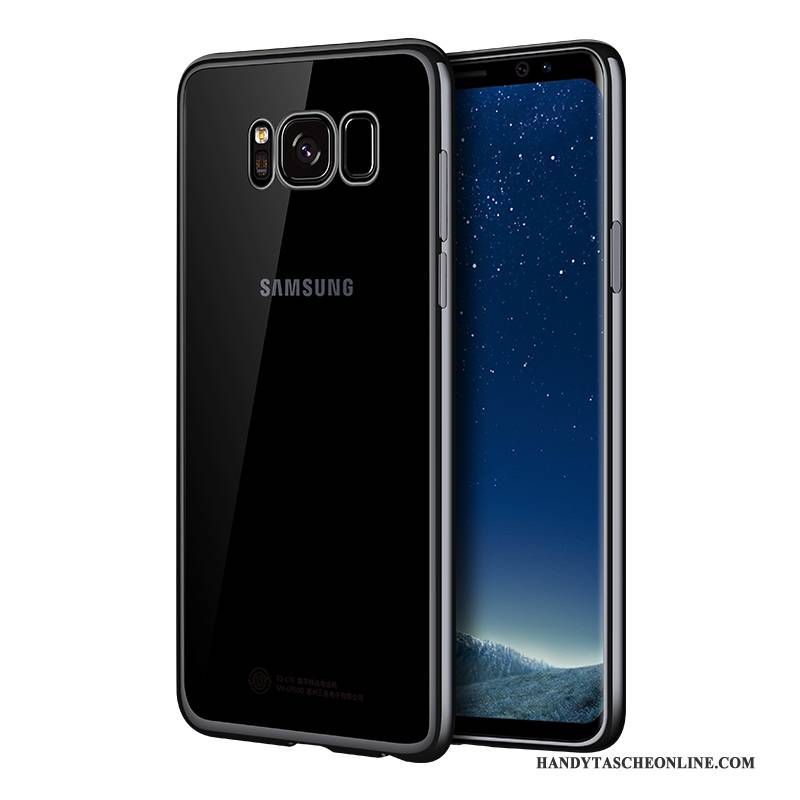 Hülle Samsung Galaxy S8 Weiche Schlank Transparent, Case Samsung Galaxy S8 Schutz Schwarz Handyhüllen