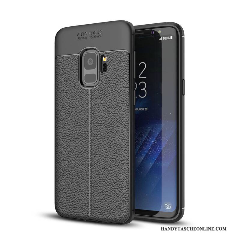 Hülle Samsung Galaxy S9 Silikon Schwarz Anti-sturz, Case Samsung Galaxy S9 Weiche Handyhüllen Neu