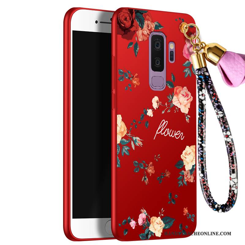 Hülle Samsung Galaxy S9 Taschen Handyhüllen Trend, Case Samsung Galaxy S9 Schutz Rot Anti-sturz