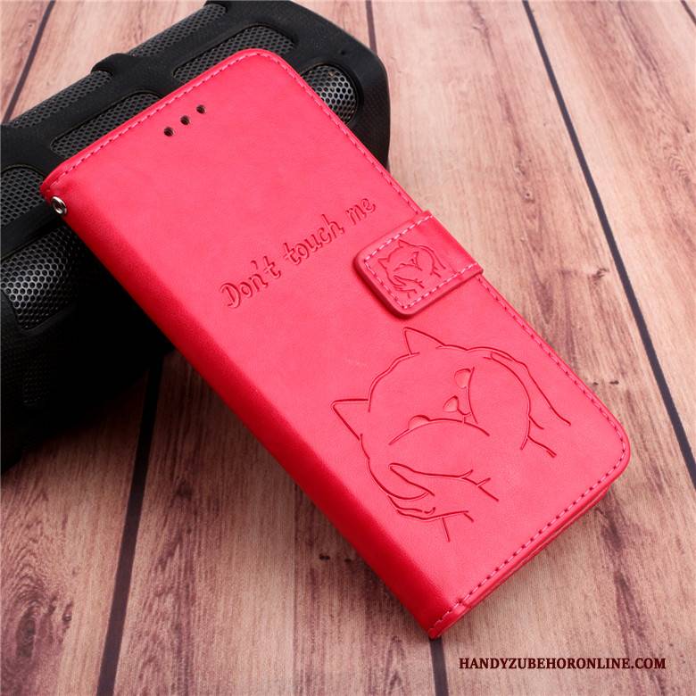 Hülle Sony Xperia 5 Schutz Rot Handyhüllen, Case Sony Xperia 5 Folio Anti-sturz