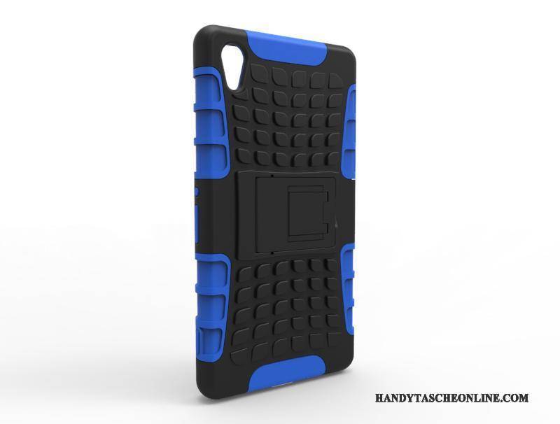Hülle Sony Xperia Z2 Halterung Anti-sturz Muster, Case Sony Xperia Z2 Schutz Handyhüllen Blau