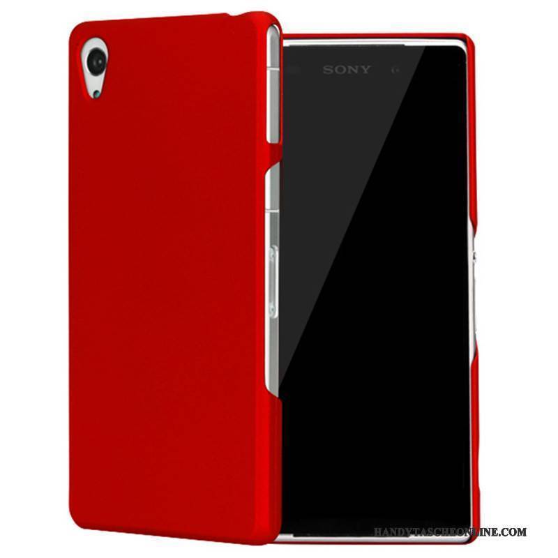 Hülle Sony Xperia Z2 Schutz Handyhüllen Schwer, Case Sony Xperia Z2 Nubuck Rot