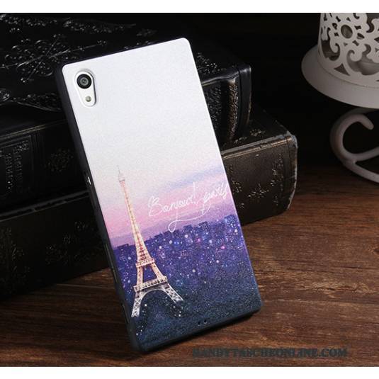 Hülle Sony Xperia Z5 Weiche Anti-sturz Lila, Case Sony Xperia Z5 Taschen Trend