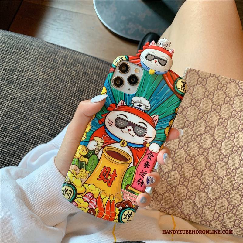 Hülle iPhone 11 Pro Kreativ Katzen Chinesische Art, Case iPhone 11 Pro Neu Persönlichkeit