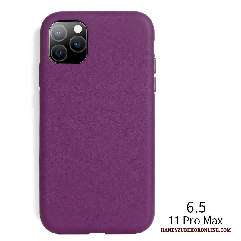 Hülle iPhone 11 Pro Max Leder Dünne Business, Case iPhone 11 Pro Max Schutz Trendmarke Neu