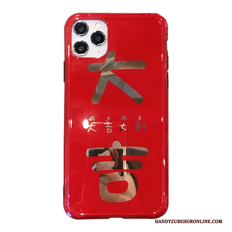 Hülle iPhone 11 Pro Max Taschen Anti-sturz Rot, Case iPhone 11 Pro Max Luxus Liebhaber Überzug