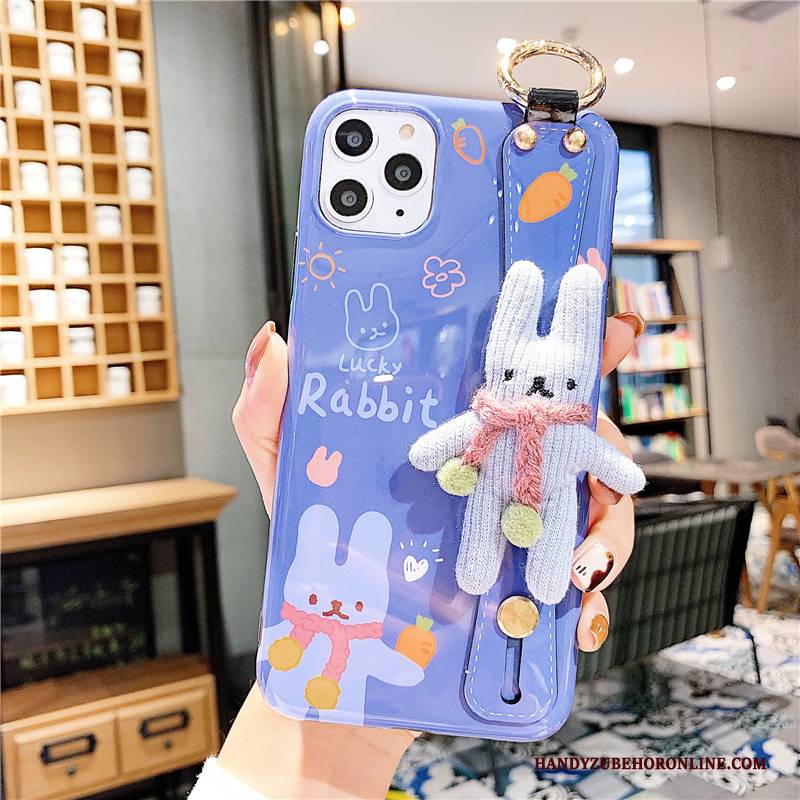 Hülle iPhone 11 Pro Max Taschen Handyhüllen Häschen, Case iPhone 11 Pro Max Kreativ Blau Persönlichkeit