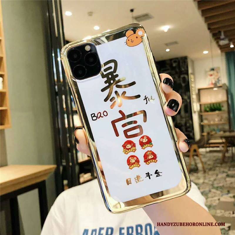 Hülle iPhone 11 Pro Schutz Neu Anti-sturz, Case iPhone 11 Pro Kreativ Weiß Chinesische Art