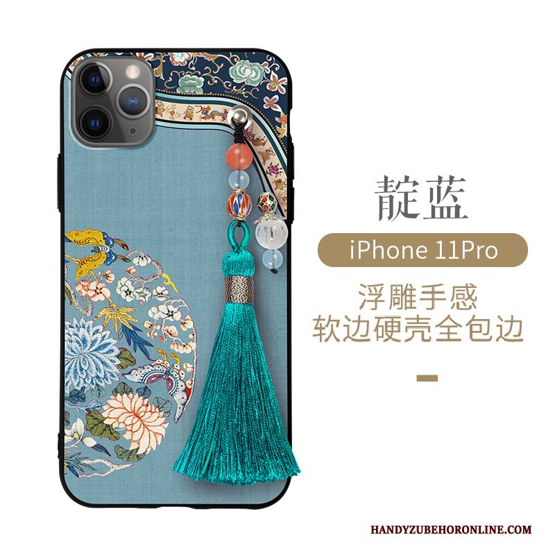 Hülle iPhone 11 Pro Taschen Chinesische Art Palast, Case iPhone 11 Pro Kreativ Schlank Wind