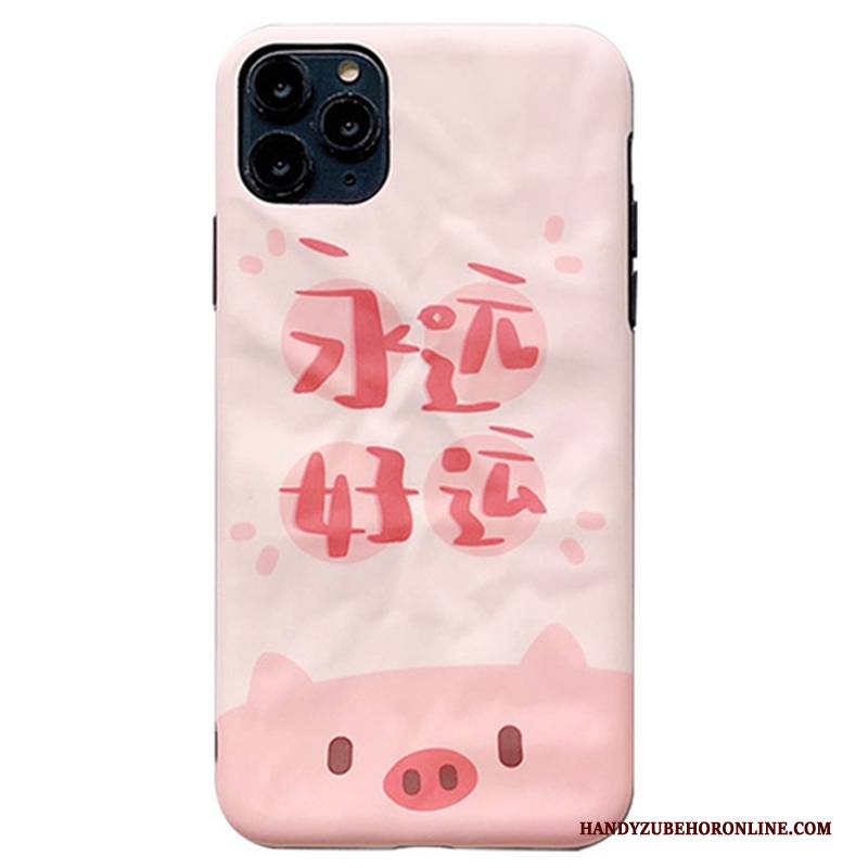 Hülle iPhone 11 Pro Taschen Persönlichkeit Liebhaber, Case iPhone 11 Pro Weiche Rosa Anti-sturz