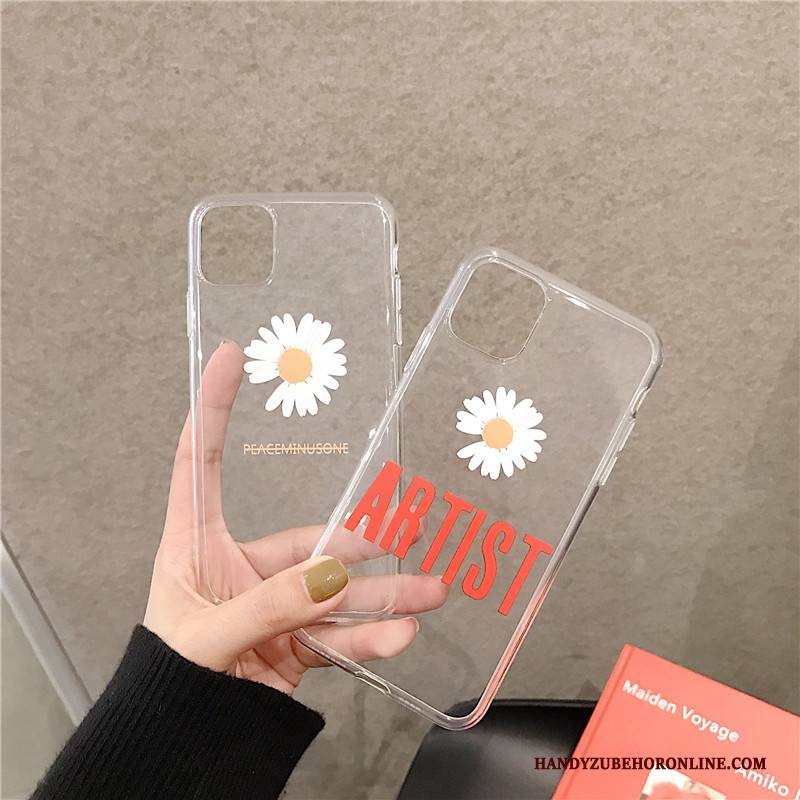 Hülle iPhone 11 Pro Weiche Transparent Anti-sturz, Case iPhone 11 Pro Silikon Drachen Chrysanthemes