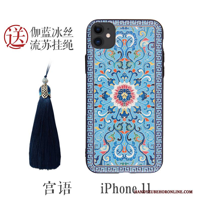 Hülle iPhone 11 Prägung Handyhüllen Neu, Case iPhone 11 Taschen Chinesische Art Persönlichkeit