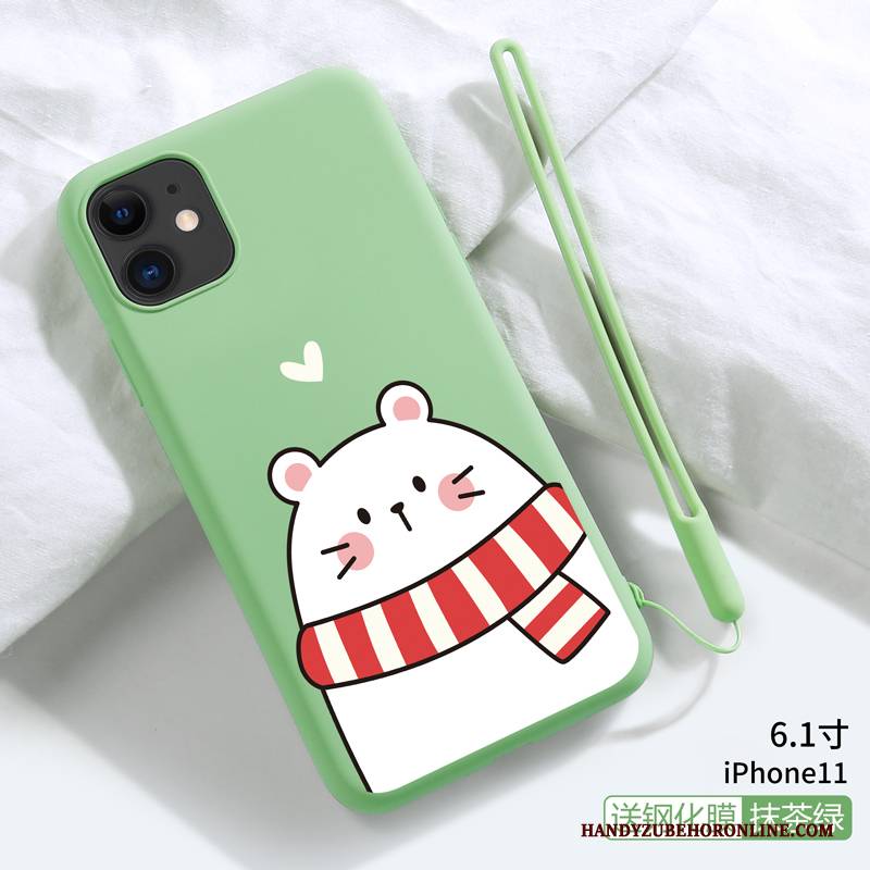 Hülle iPhone 11 Schutz Schlank Hängende Verzierungen, Case iPhone 11 Karikatur Handyhüllen Anti-sturz