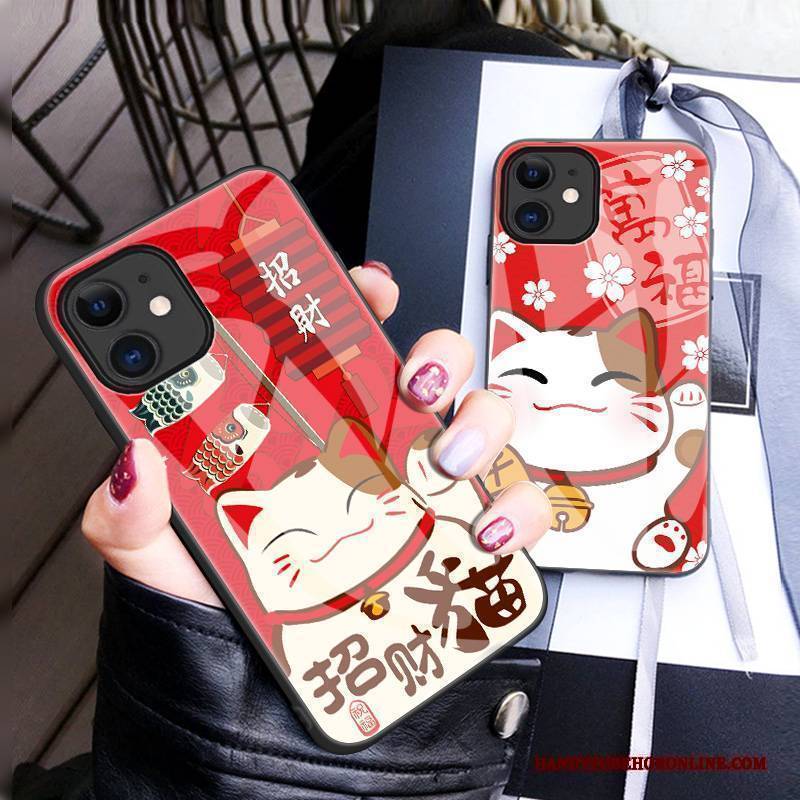 Hülle iPhone 12 Mini Taschen Festlich Neu, Case iPhone 12 Mini Schutz Groß Rot