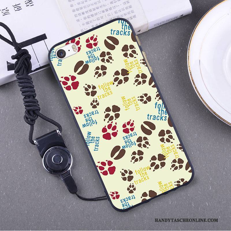 Hülle iPhone 5/5s Kreativ Handyhüllen Dünne, Case iPhone 5/5s Silikon Nubuck