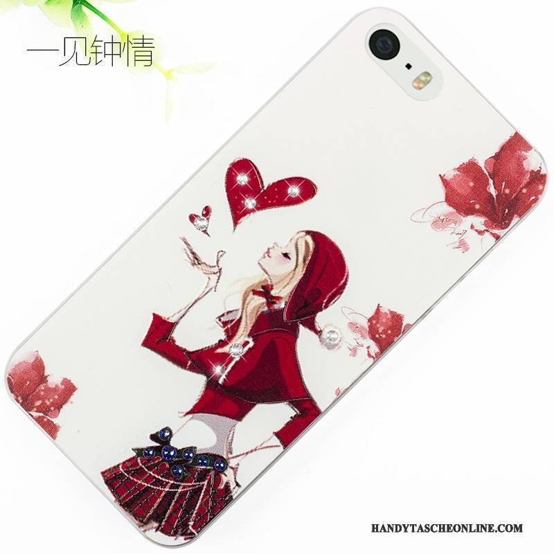 Hülle iPhone 5/5s Kreativ Handyhüllen Rot, Case iPhone 5/5s Karikatur