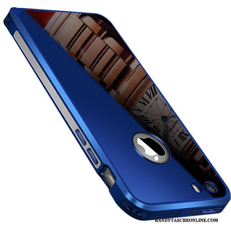 Hülle iPhone 5/5s Schutz Trend Blau, Case iPhone 5/5s Kreativ Schwer Spiegel