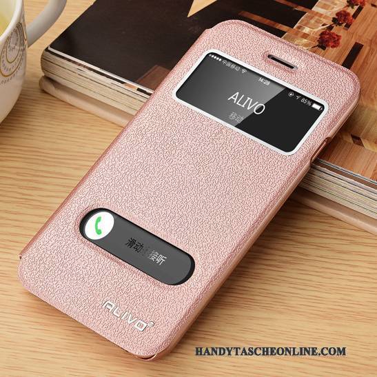 Hülle iPhone 6/6s Lederhülle Rosa Handyhüllen, Case iPhone 6/6s Folio