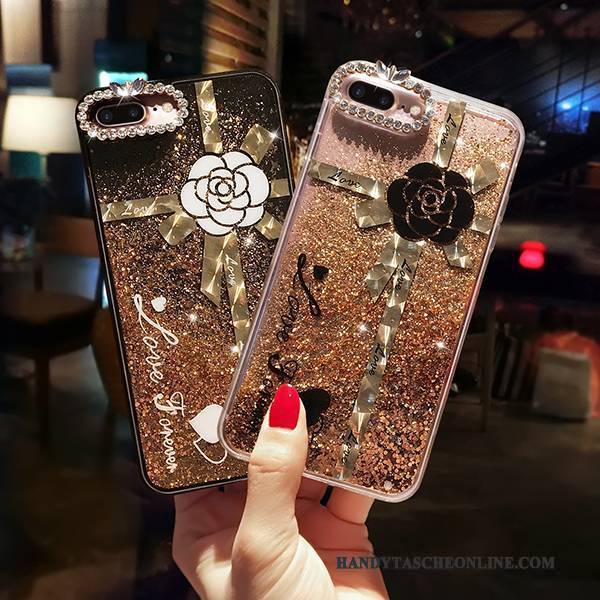 Hülle iPhone 6/6s Luxus Handyhüllen Treibsand, Case iPhone 6/6s Strass Gold Anti-sturz