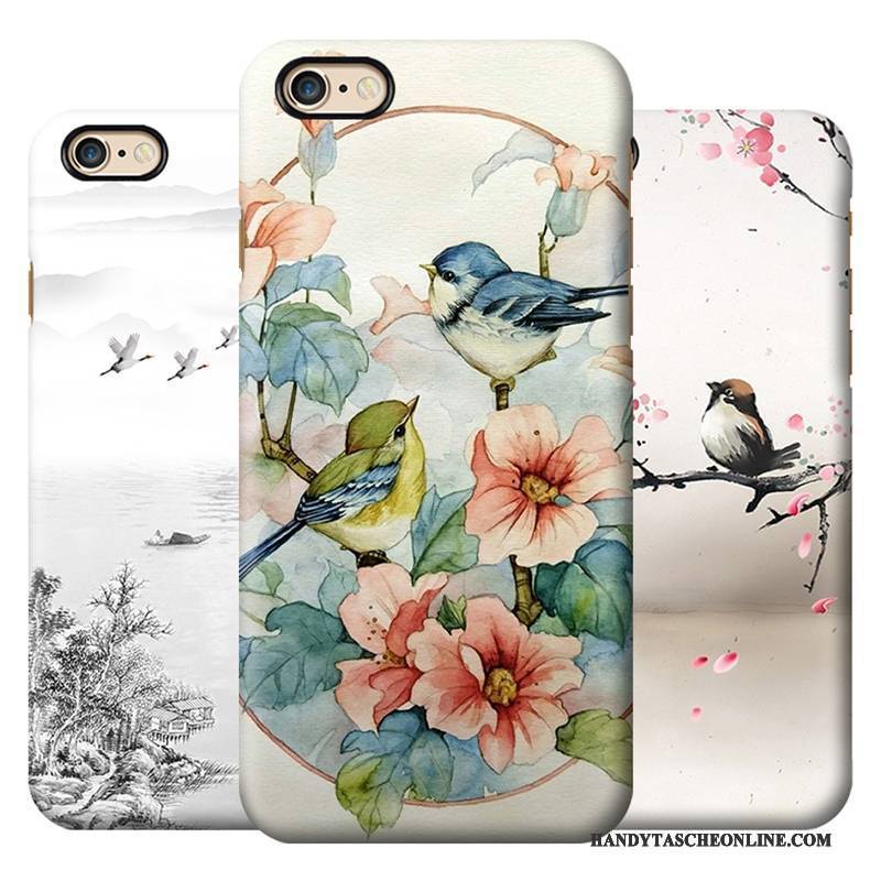 Hülle iPhone 6/6s Plus Farbe Doppelter Rock Handyhüllen, Case iPhone 6/6s Plus Schutz Chinesische Art