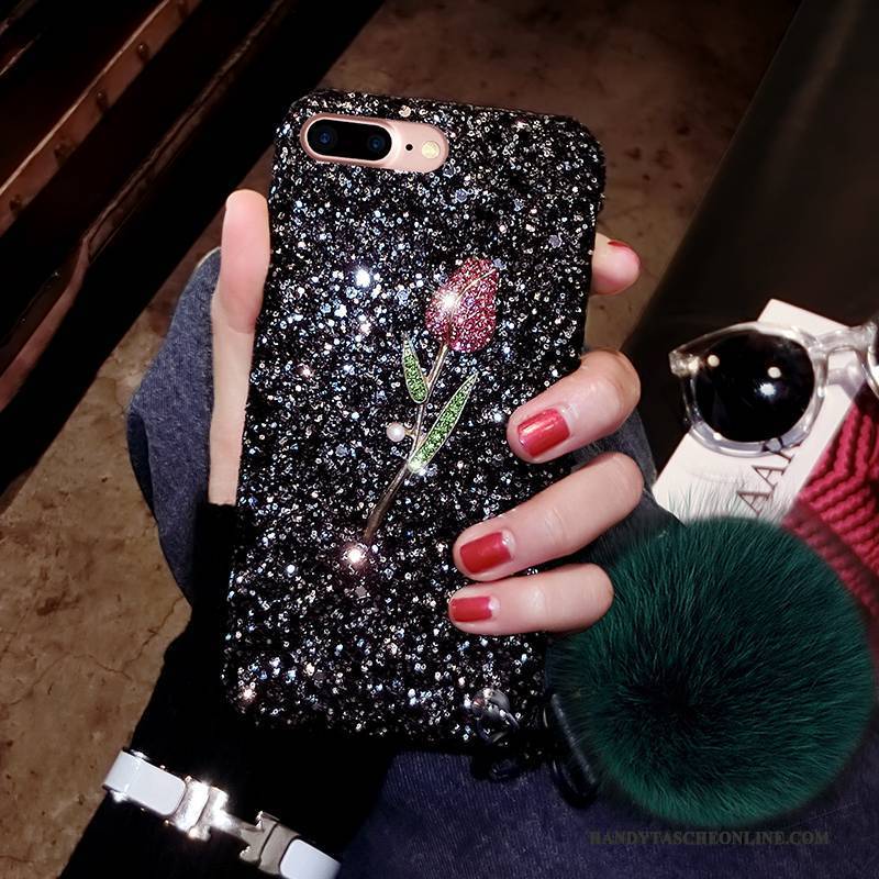 Hülle iPhone 6/6s Plus Kreativ Hängende Verzierungen Elegant, Case iPhone 6/6s Plus Rot Pelzball