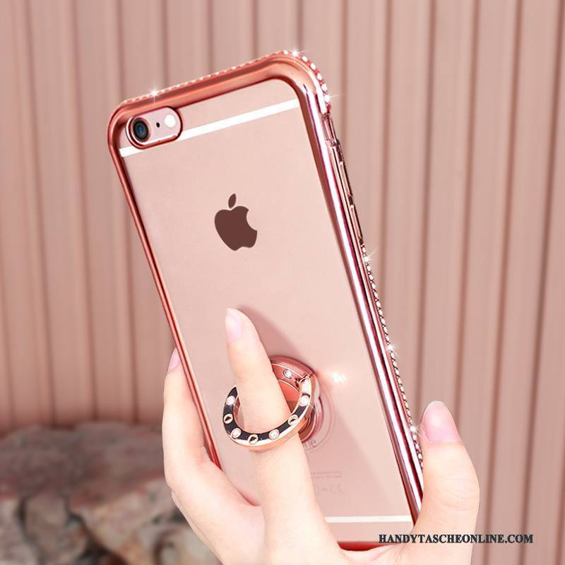 Hülle iPhone 6/6s Plus Schutz Anti-sturz Transparent, Case iPhone 6/6s Plus Weiche Handyhüllen Rosa