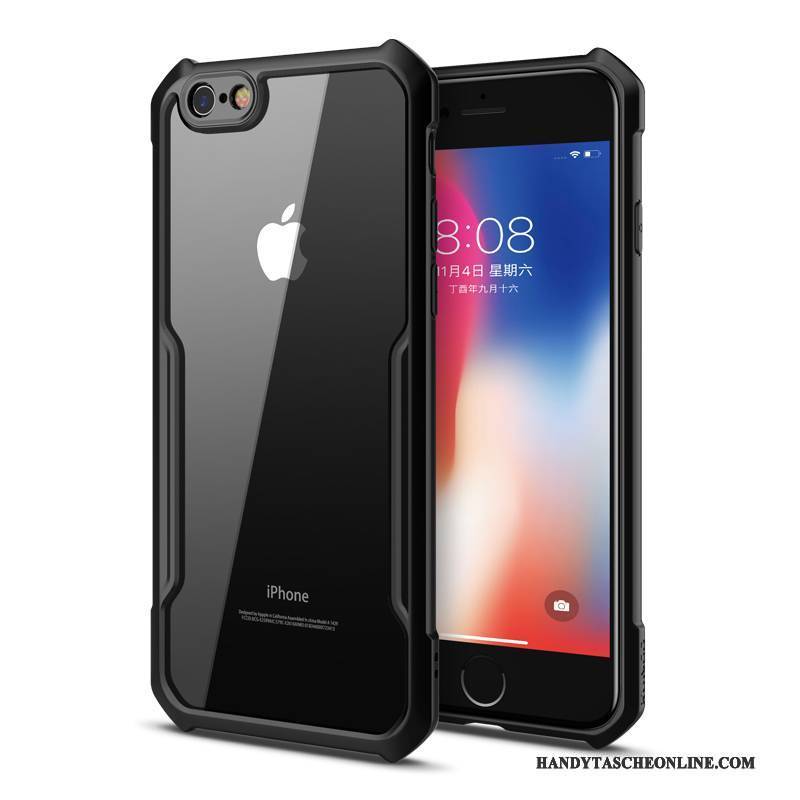 Hülle iPhone 6/6s Plus Silikon Schwarz Anti-sturz, Case iPhone 6/6s Plus Taschen Handyhüllen Transparent