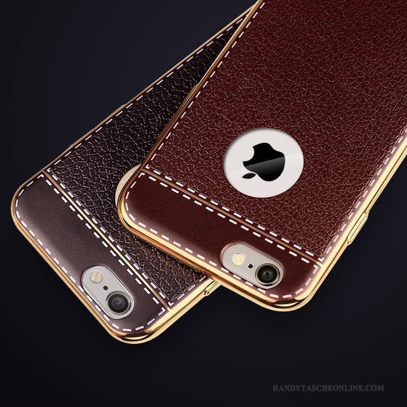 Hülle iPhone 6/6s Plus Taschen Braun Trend, Case iPhone 6/6s Plus Schutz Neu Handyhüllen