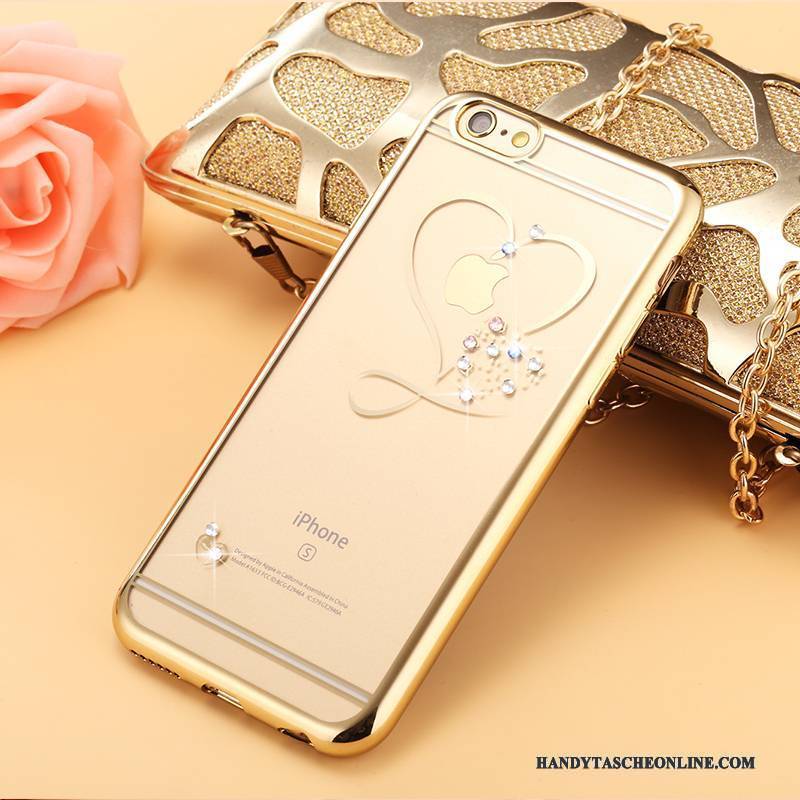 Hülle iPhone 6/6s Plus Weiche Trendmarke Anti-sturz, Case iPhone 6/6s Plus Strass Transparent Handyhüllen