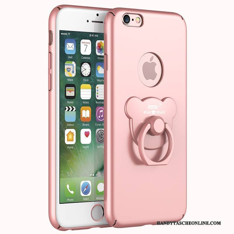 Hülle iPhone 6/6s Schutz Nubuck Anti-sturz, Case iPhone 6/6s Taschen Handyhüllen Rosa