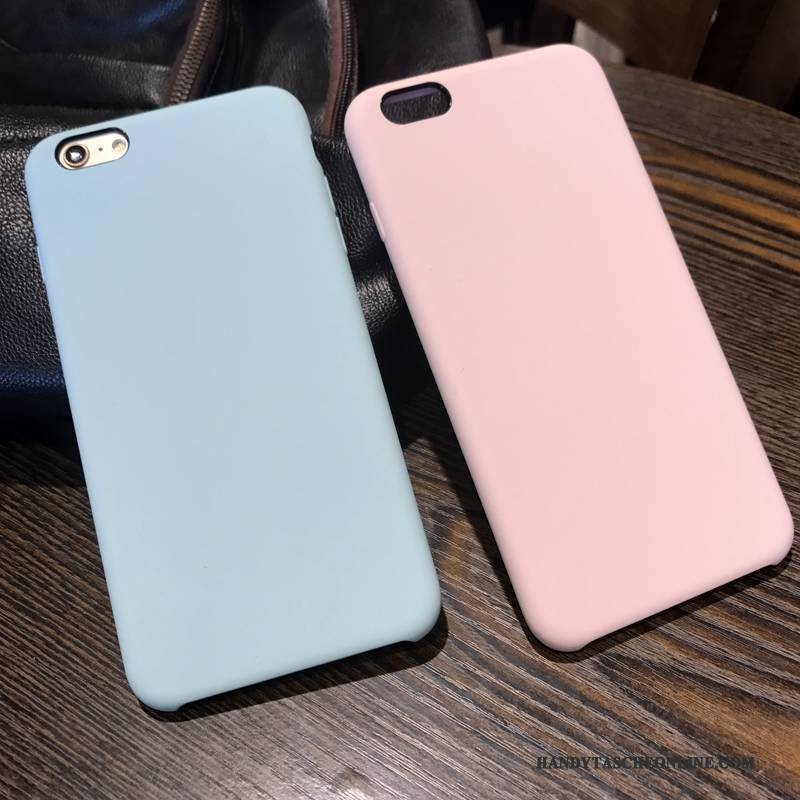 Hülle iPhone 6/6s Schutz Nubuck Blau, Case iPhone 6/6s Weiche Handyhüllen Echt