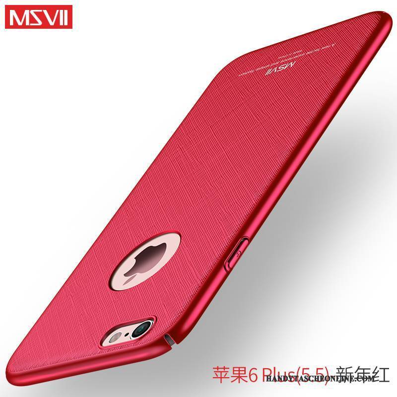 Hülle iPhone 6/6s Silikon Handyhüllen Nubuck, Case iPhone 6/6s Schutz Rot Neu