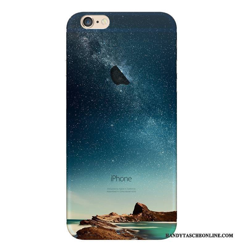 Hülle iPhone 6/6s Taschen Landschaft Trend, Case iPhone 6/6s Silikon Persönlichkeit Blau