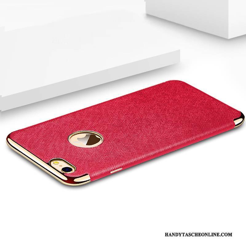 Hülle iPhone 6/6s Taschen Magnetismus Rot, Case iPhone 6/6s Weiche Handyhüllen Anti-sturz