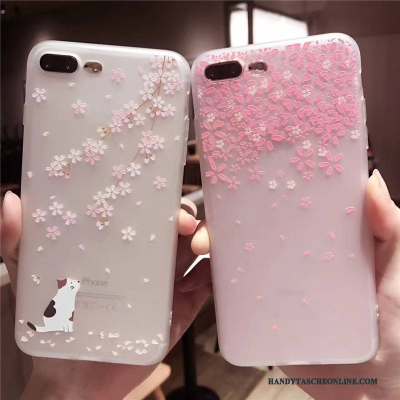 Hülle iPhone 6/6s Weiche Sakura Persönlichkeit, Case iPhone 6/6s Silikon Trend Rosa