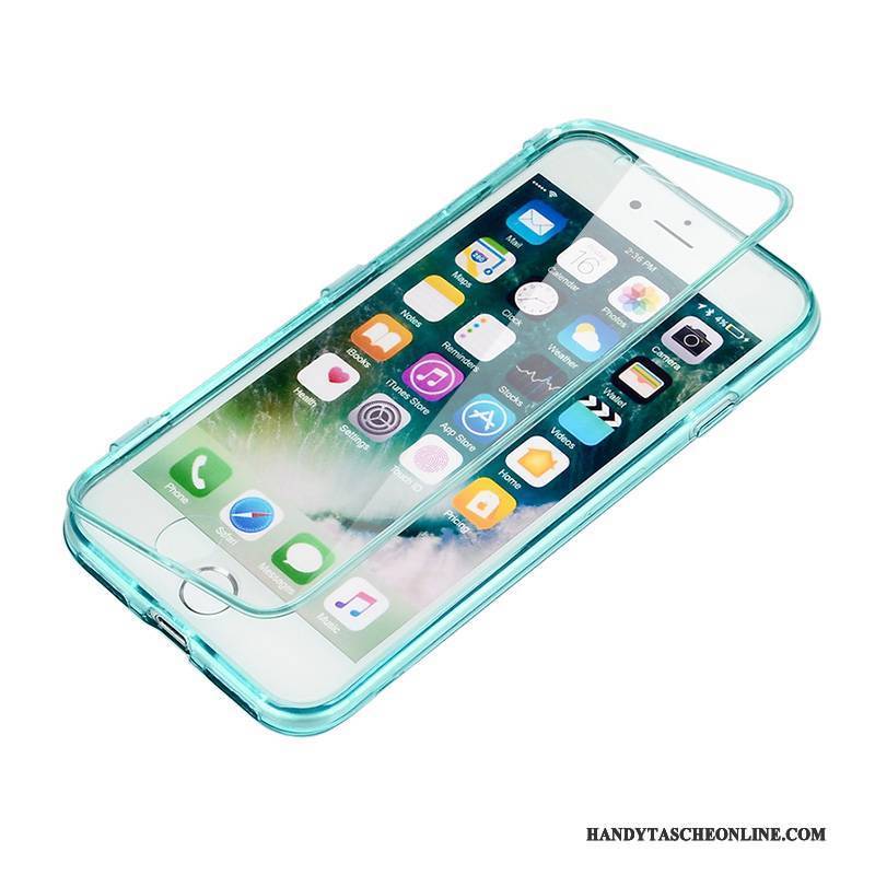 Hülle iPhone 7 Folio Anti-sturz Handyhüllen, Case iPhone 7 Weiche Persönlichkeit Blau