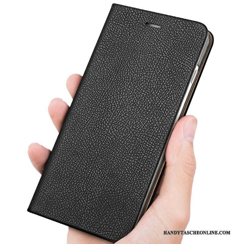 Hülle iPhone 7 Folio Neu Schwarz, Case iPhone 7 Leder Handyhüllen