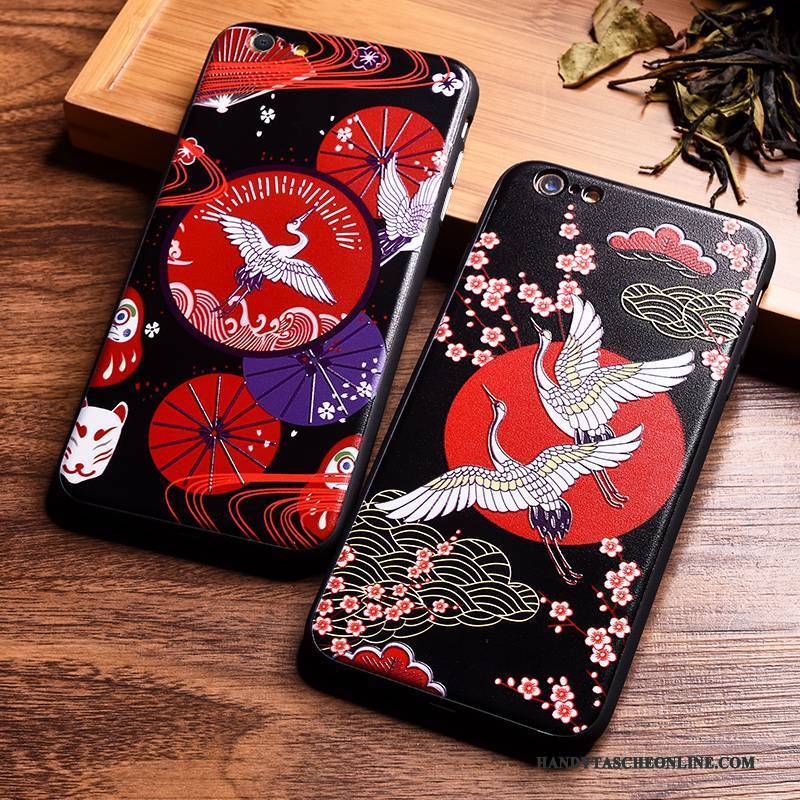 Hülle iPhone 7 Plus Farbe Persönlichkeit Handyhüllen, Case iPhone 7 Plus Prägung Liebhaber Chinesische Art