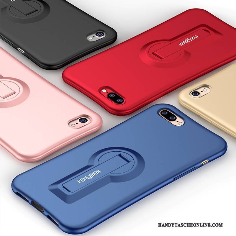 Hülle iPhone 7 Plus Halterung Rot Trend, Case iPhone 7 Plus Farbe Dünne Nubuck