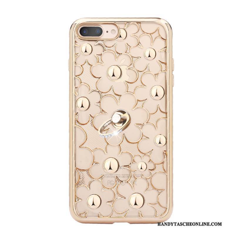 Hülle iPhone 7 Plus Strass Anti-sturz Neu, Case iPhone 7 Plus Taschen Handyhüllen Gold