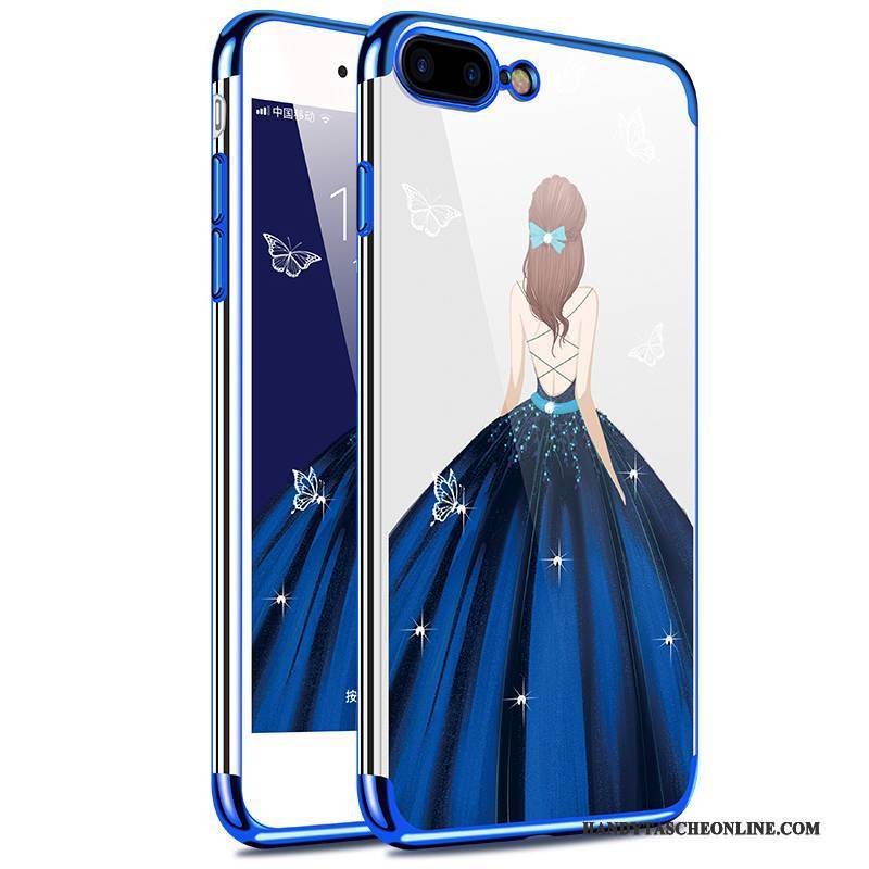 Hülle iPhone 7 Plus Taschen Anti-sturz Neu, Case iPhone 7 Plus Silikon Blau Handyhüllen