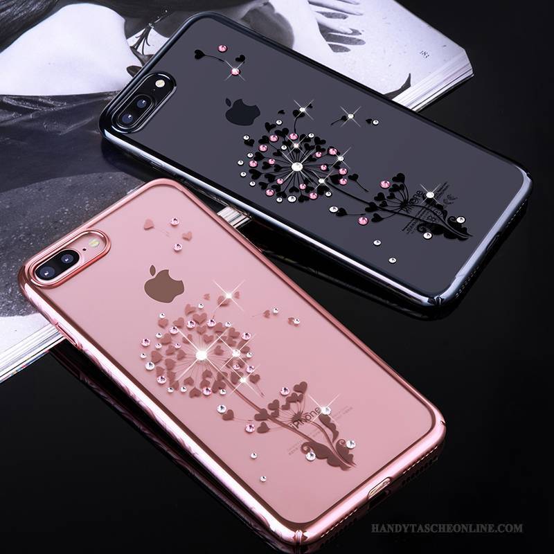 Hülle iPhone 7 Plus Taschen Anti-sturz Schwer, Case iPhone 7 Plus Strass Handyhüllen Schwarz