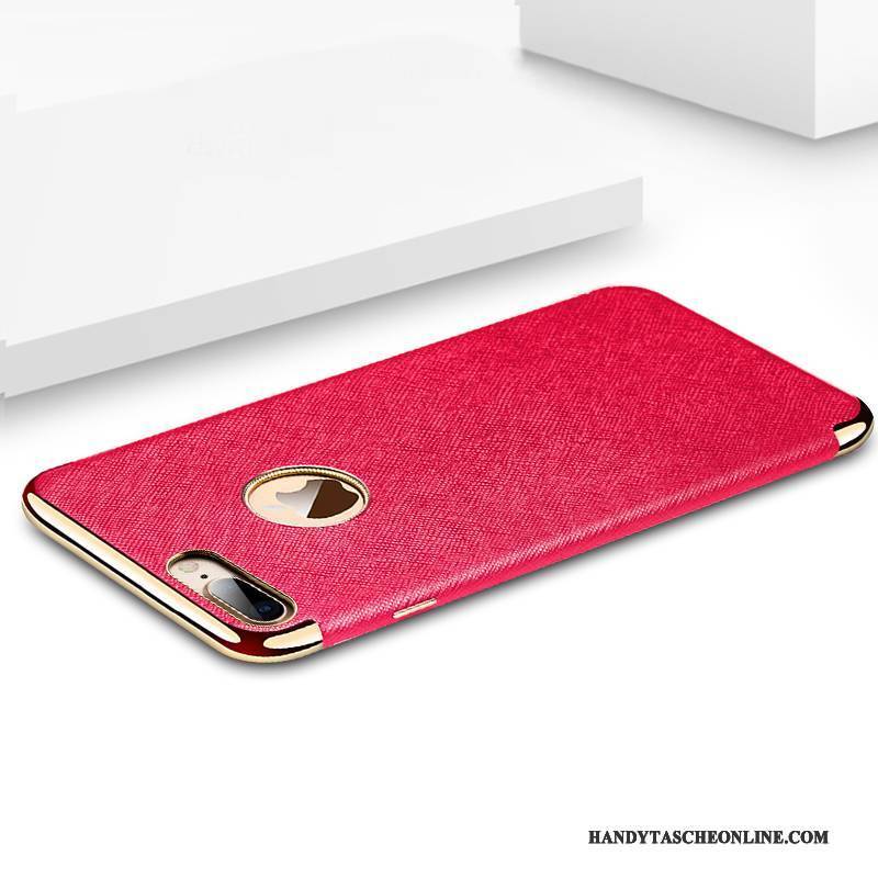 Hülle iPhone 7 Plus Taschen Rot Magnetismus, Case iPhone 7 Plus Schutz Handyhüllen Anti-sturz