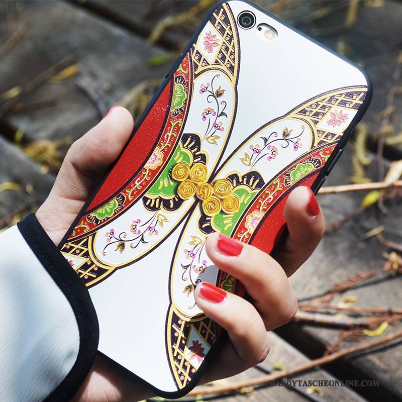 Hülle iPhone 7 Plus Weiche Ethnisch Kunst, Case iPhone 7 Plus Prägung Chinesische Art Handyhüllen