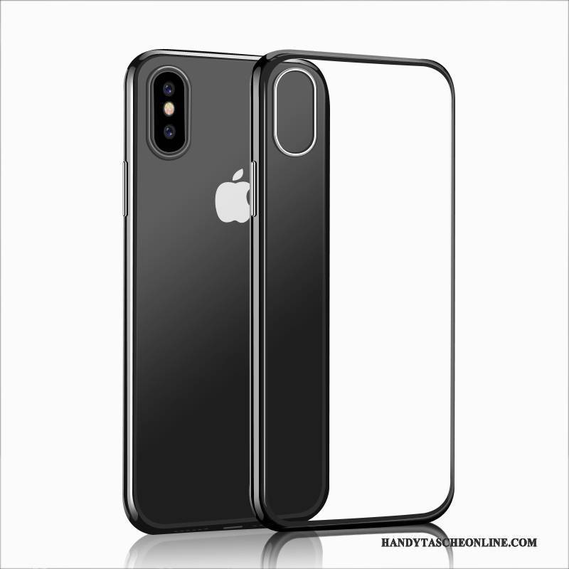 Hülle iPhone 7 Silikon Neu Transparent, Case iPhone 7 Handyhüllen Schwarz