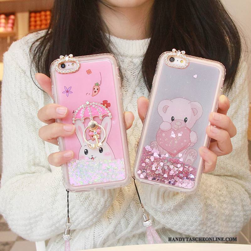 Hülle iPhone 7 Strass Rosa Handyhüllen, Case iPhone 7 Kreativ Lila Trend